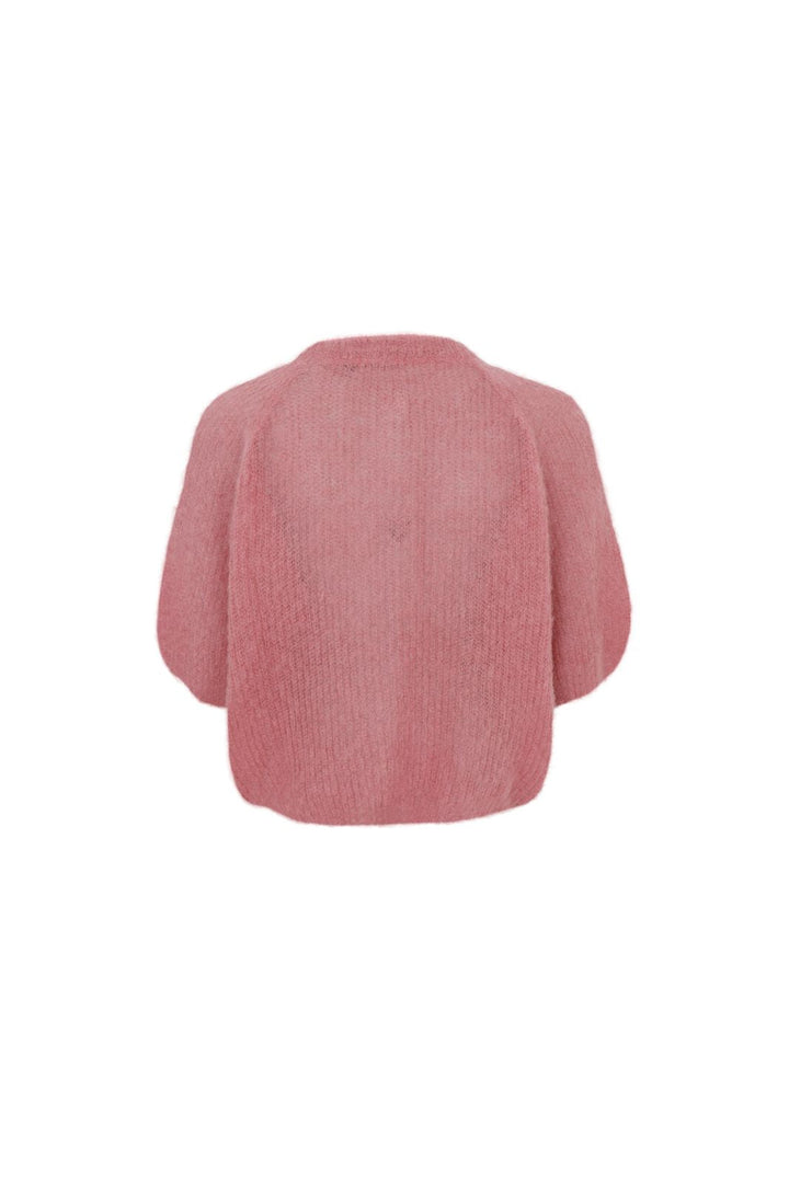 Black Colour - Bcbjoerk Patent Knit Cardigan 1251 - Warm Rose
