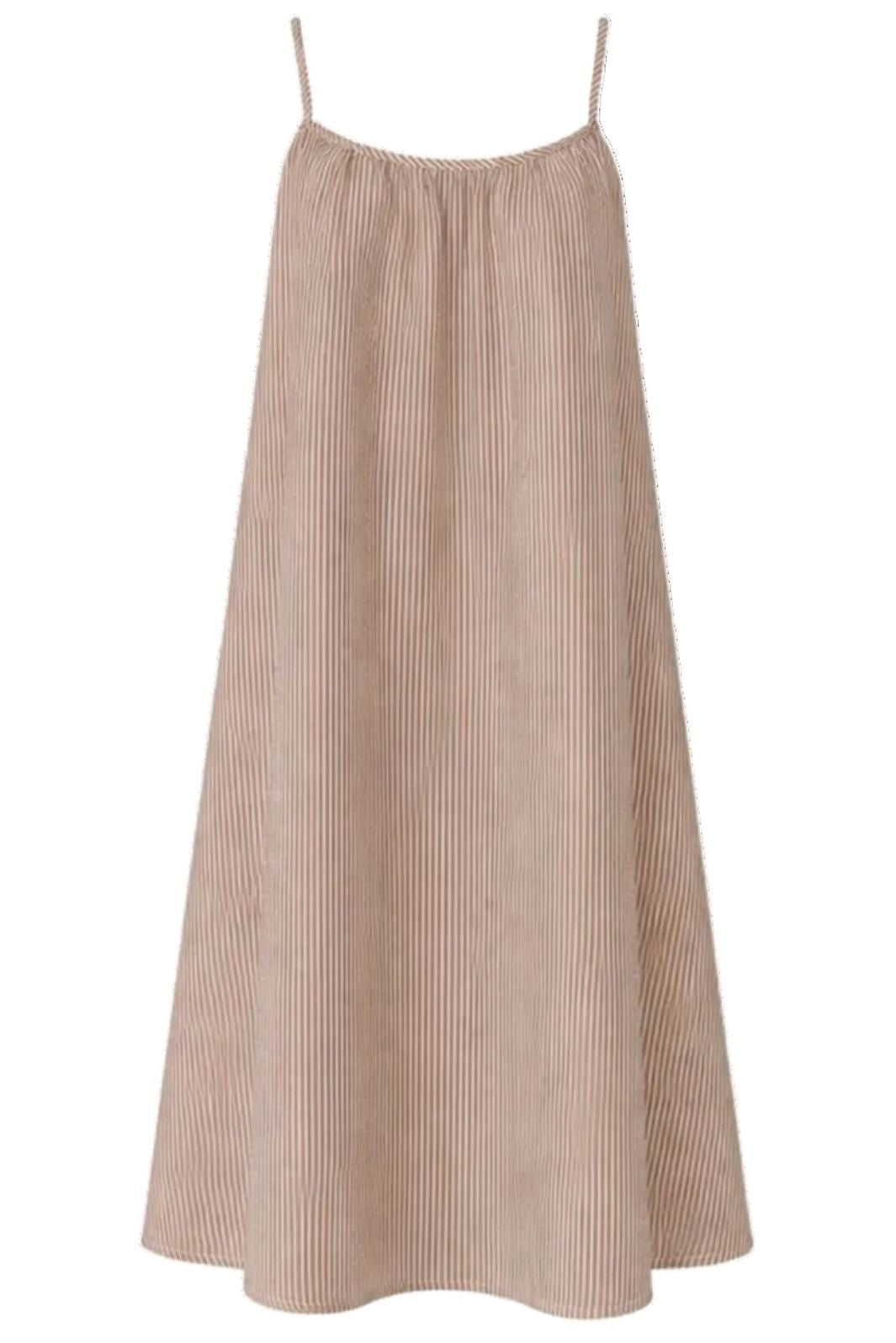 Black Colour - Bccatherine Strap Dress 41187 - Camel