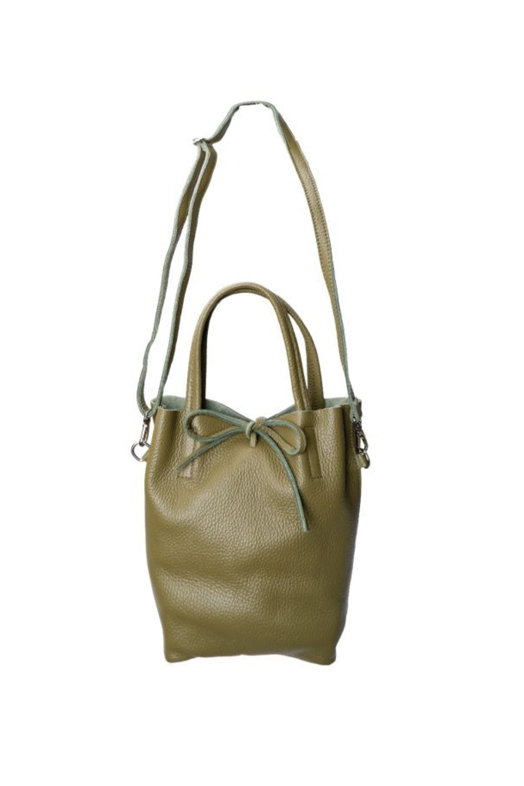 Black Colour - Bcchristy Mini Leather Totebag 9375 - Olive Dust