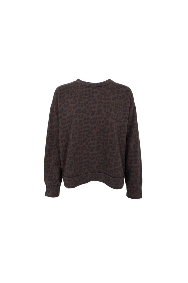 Black Colour - Bcdea Sweatshirt 41043 - Dark Leopard