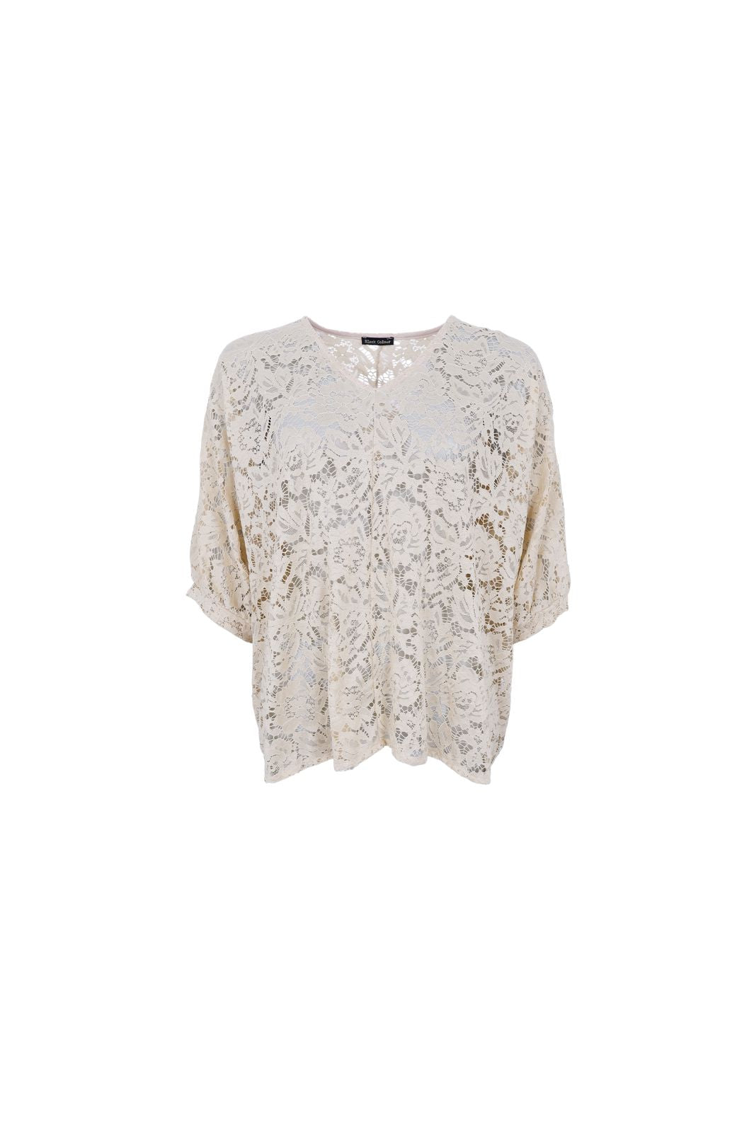 Black Colour - Bcdebbie Lace Blouse 41082 - Cream