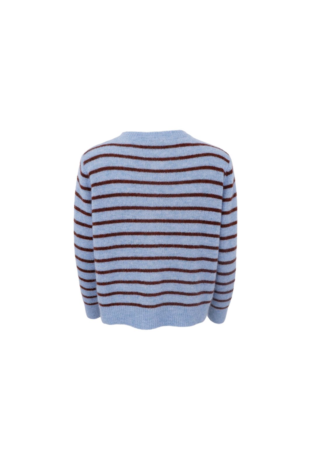 Black Colour - Bcdell Striped Knit Cardigan 1197 - Blue