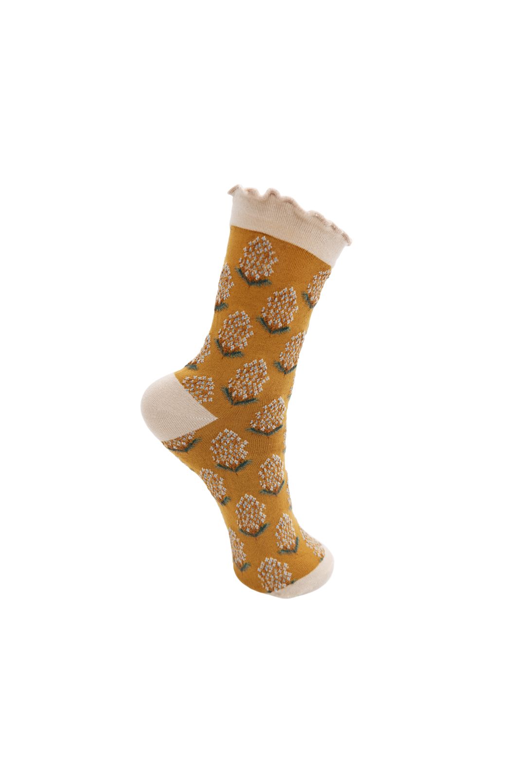 Black Colour - Bcella Sock 8569 - Mustard