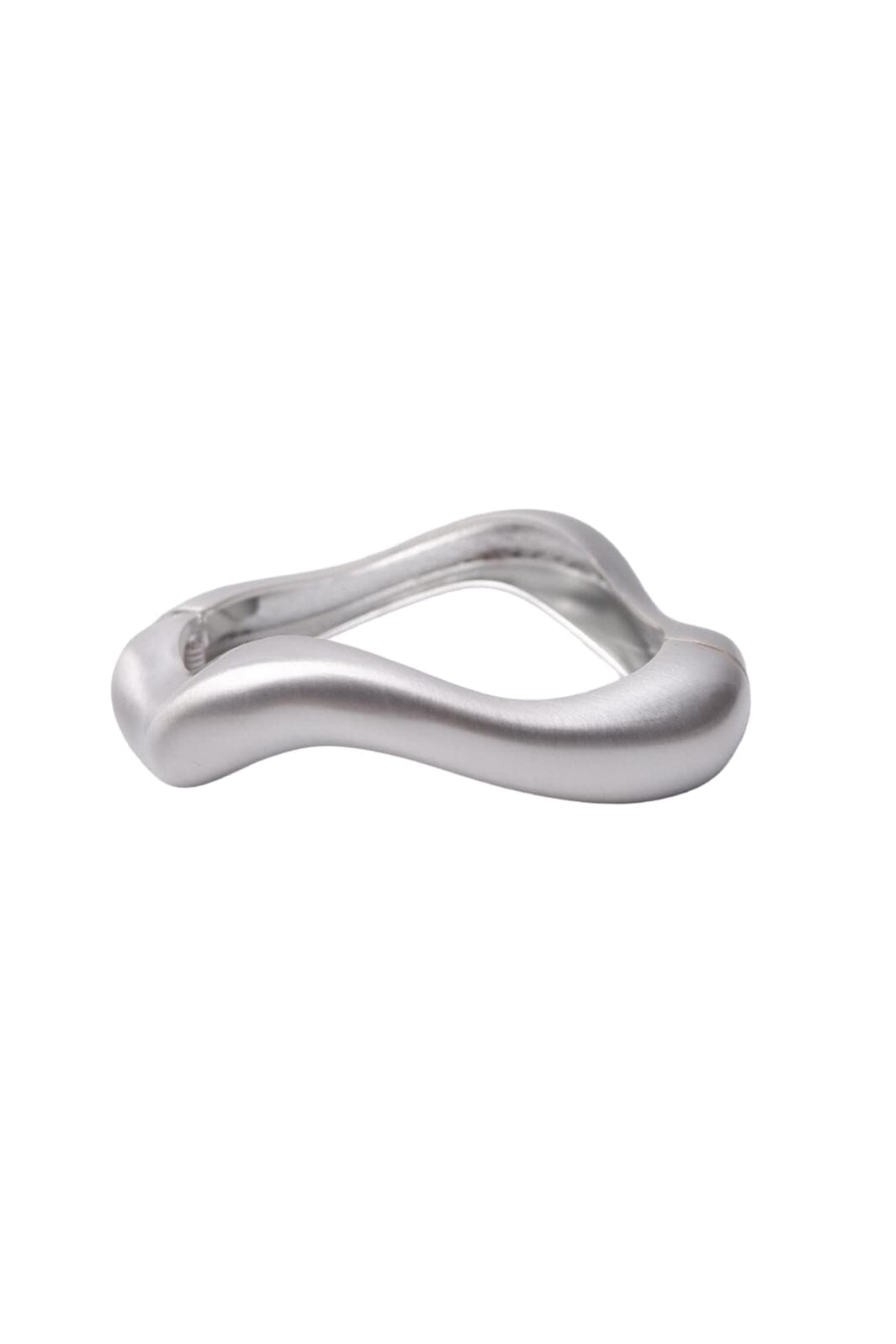 Black Colour - Bcflow Matt Bangle 4524 - Matt Silver Coloured Armbånd 