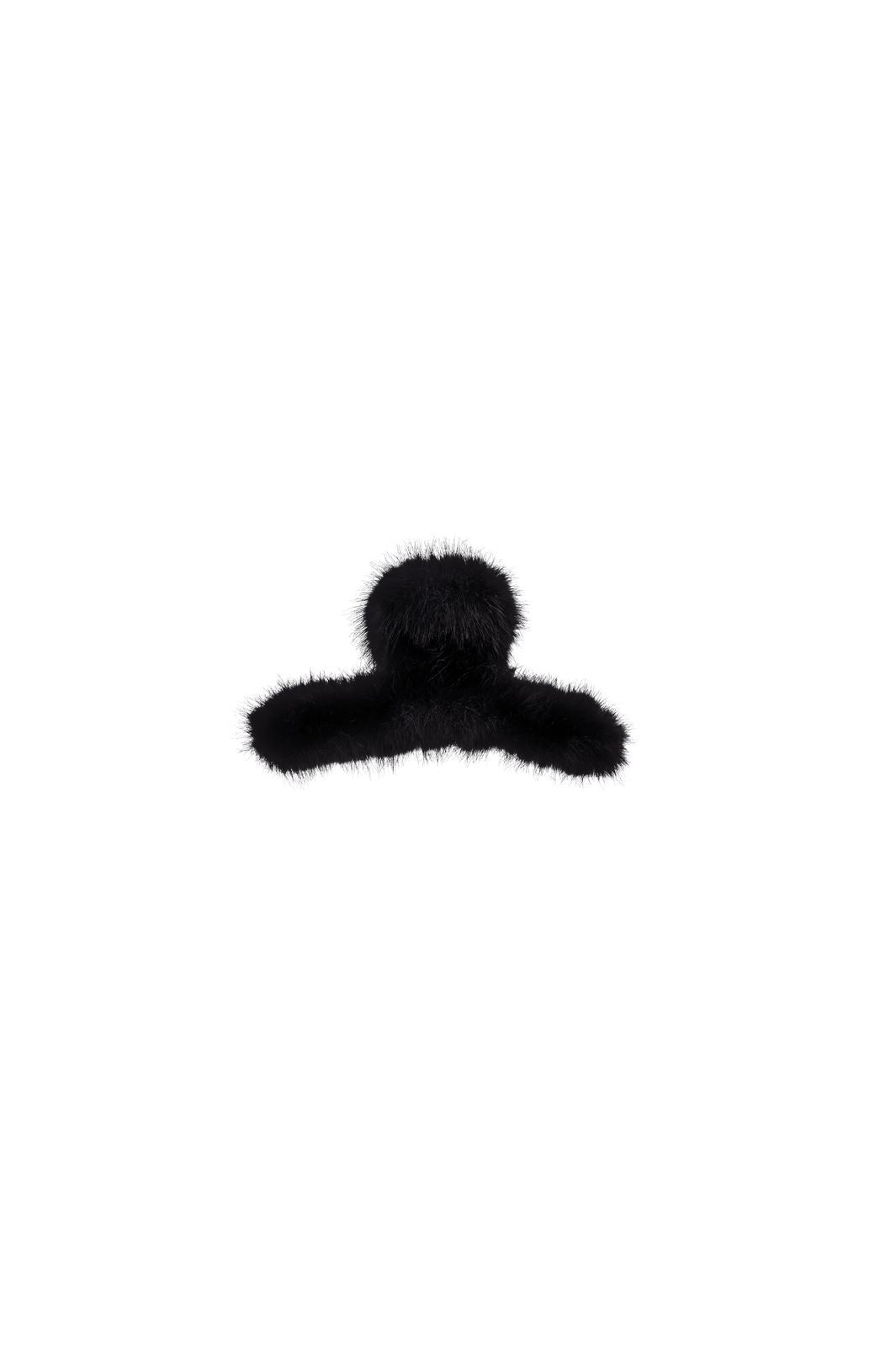 Black Colour - Bcfurry Hair Claw 6078 - Black