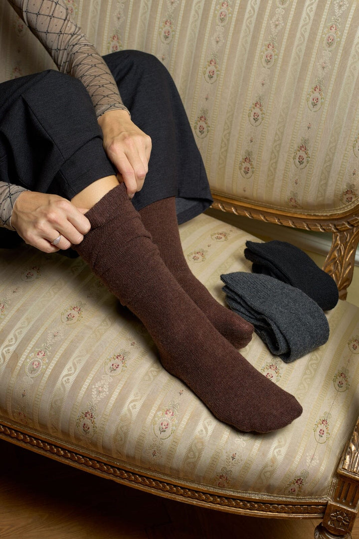 Black Colour - Bcjustine Wool Kneesock 8587 - Black