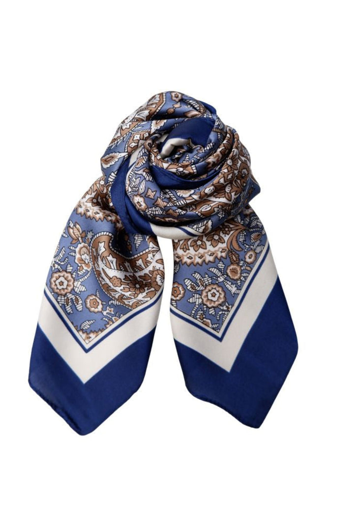 Black Colour - Bcliora Mini Scarf 3664 - Blue