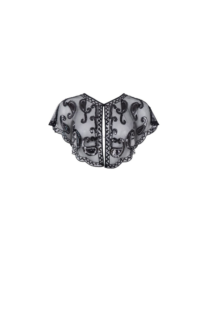 Black Colour - Bclorenza Sequins Cape 208454 - Black