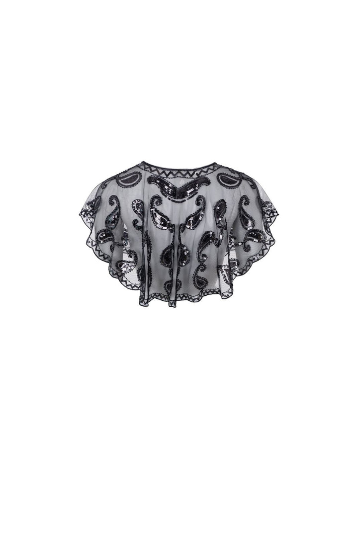 Black Colour - Bclorenza Sequins Cape 208454 - Black
