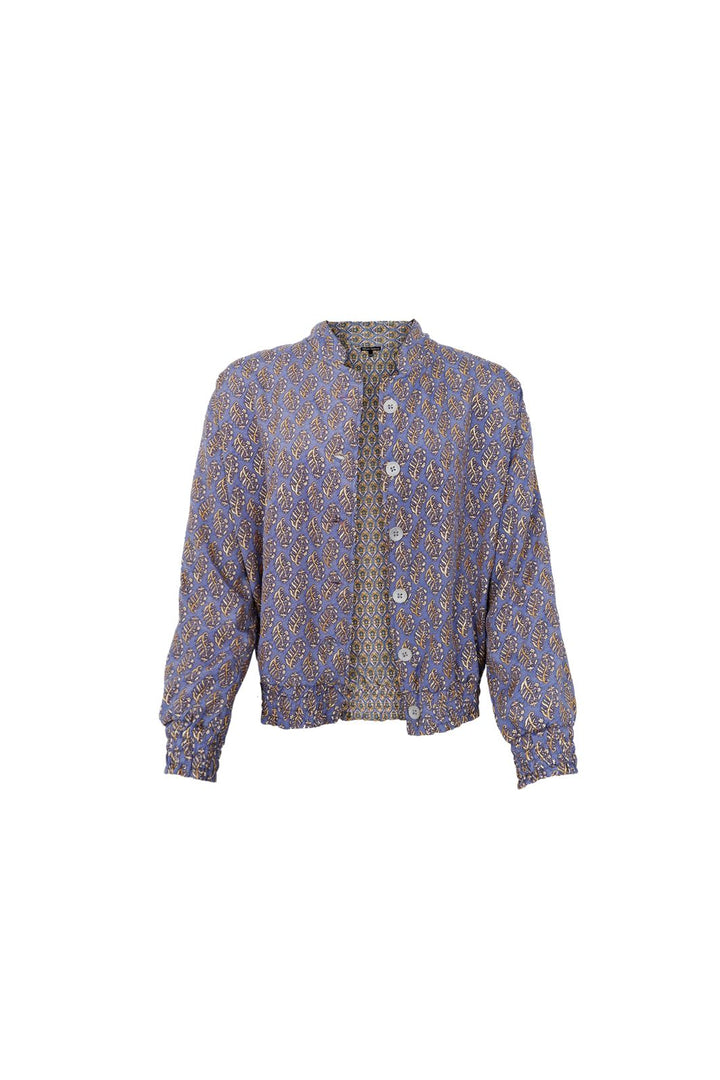 Black Colour - Bcluna Reversible Bomber Jacket 39235 - Blue Mist