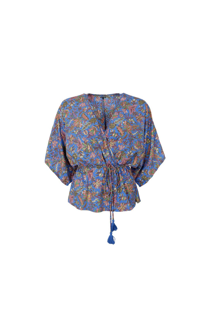 Black Colour - Bcluna V-Neck Blouse 39238 - Violet Blue