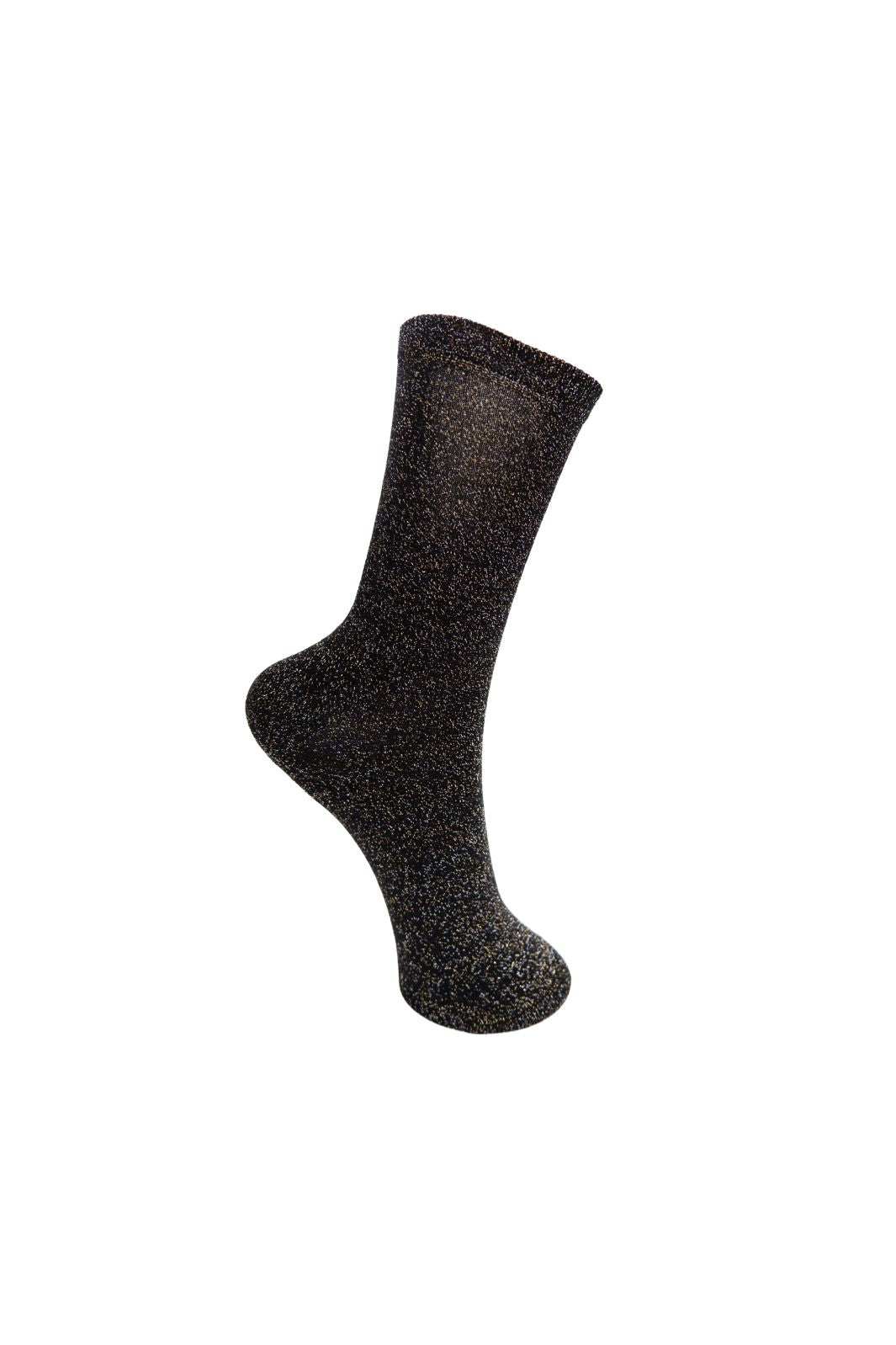 Black Colour - Bclurex Sock 4101 - Black Crystal