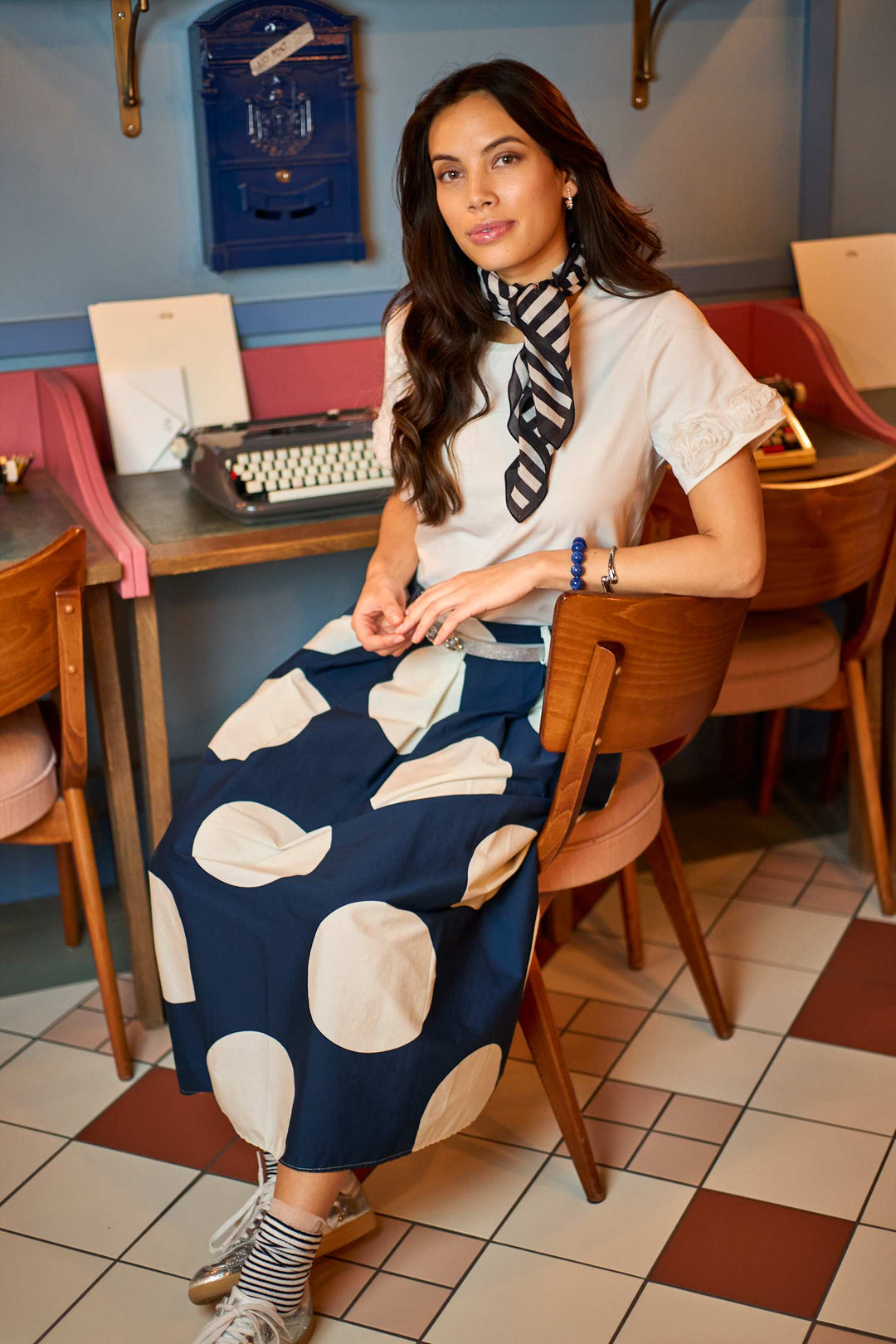 Black Colour - Bcmay Flowerpatch Tee 41102 - Shirts - Off White T-shirts 