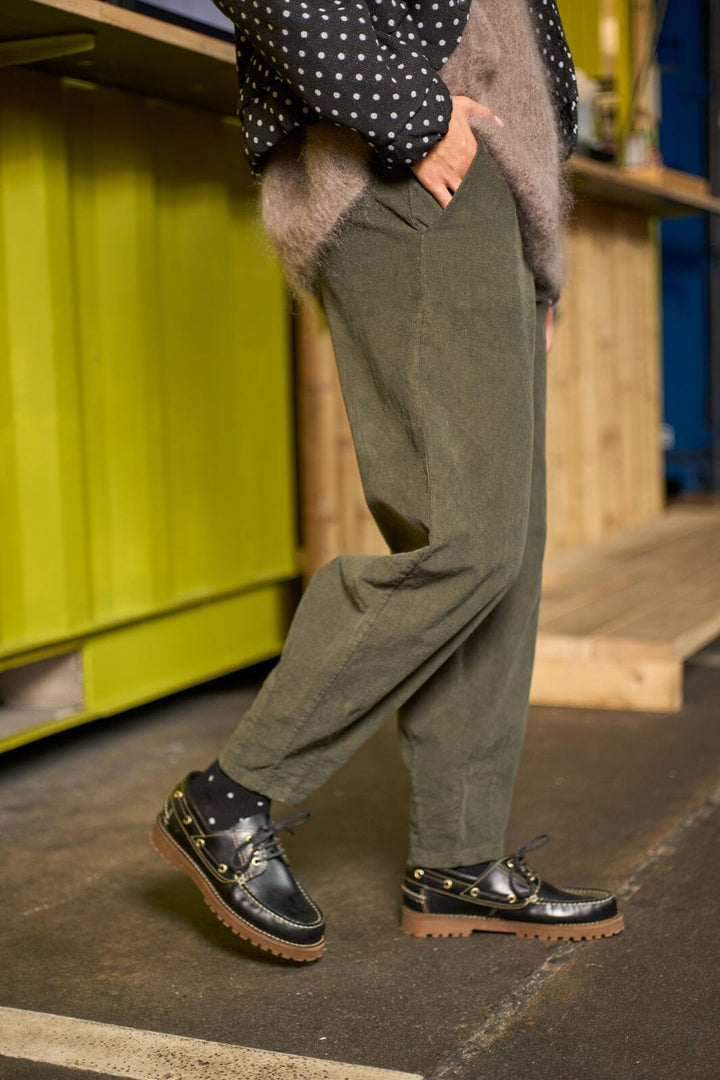 Black Colour - Bcmemphis Barrel Pant 41026 - Army