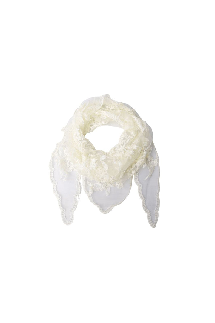 Black Colour - Bcmiriana Triangle Lace Scarf 3643 - Butter Yellow