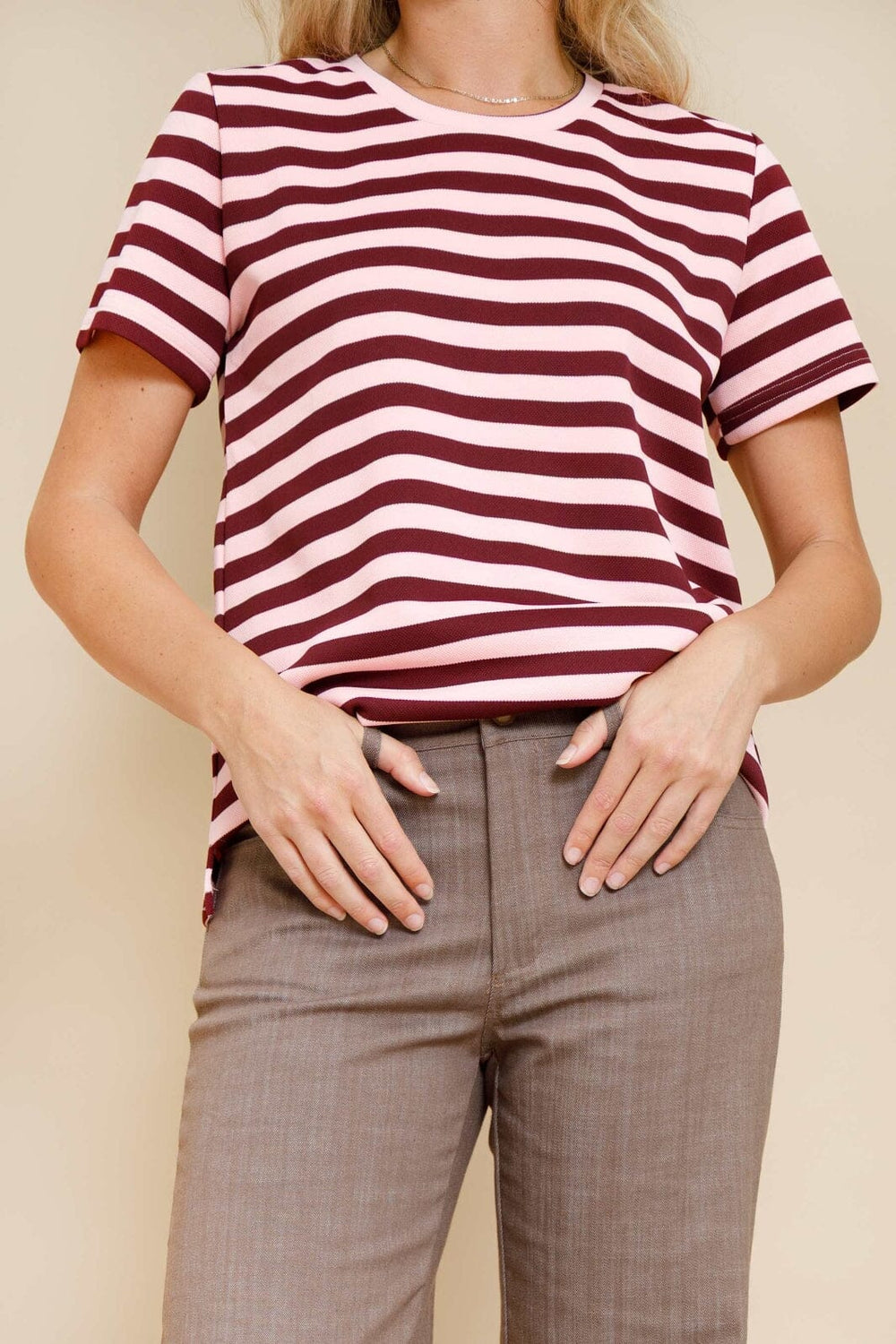 Black Colour - Bcmissy Ss Tee 40926 - Shirts - Wine