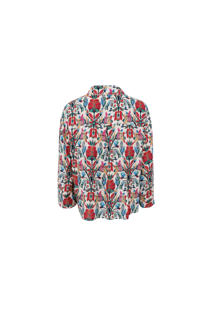 Black Colour - Bcpanama Shirt 41085 - Botanic Red