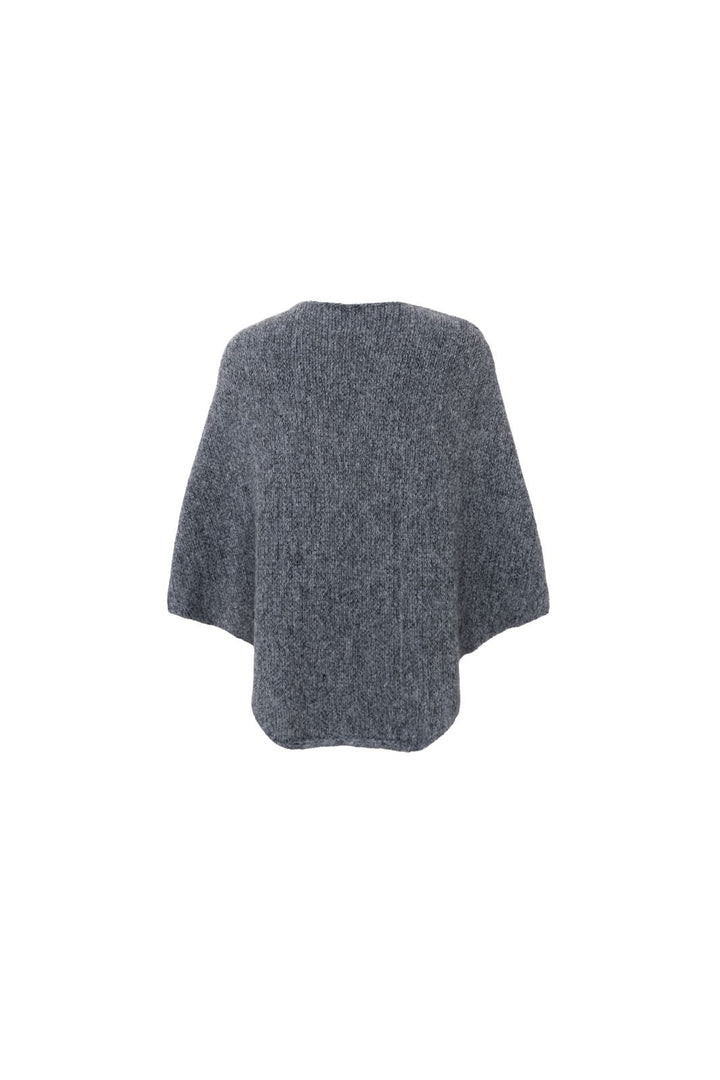 Black Colour - Bcpenny Poncho 1219 - Grey