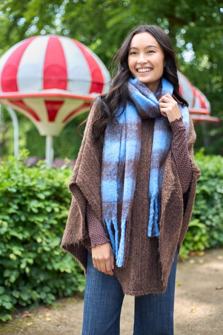 Black Colour - Bcpenny Poncho 1219 - Mocca