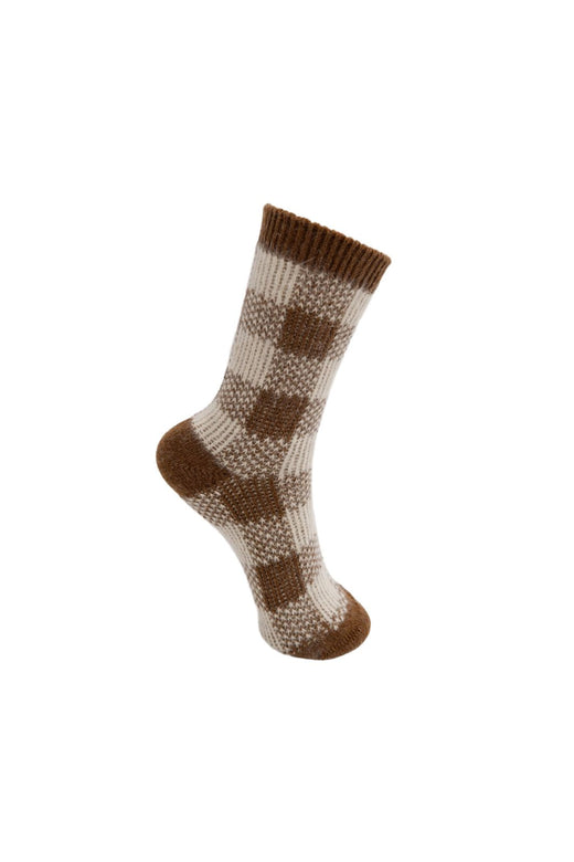 Black Colour - Bcpernilla Wool Sock 8584 - Coffee