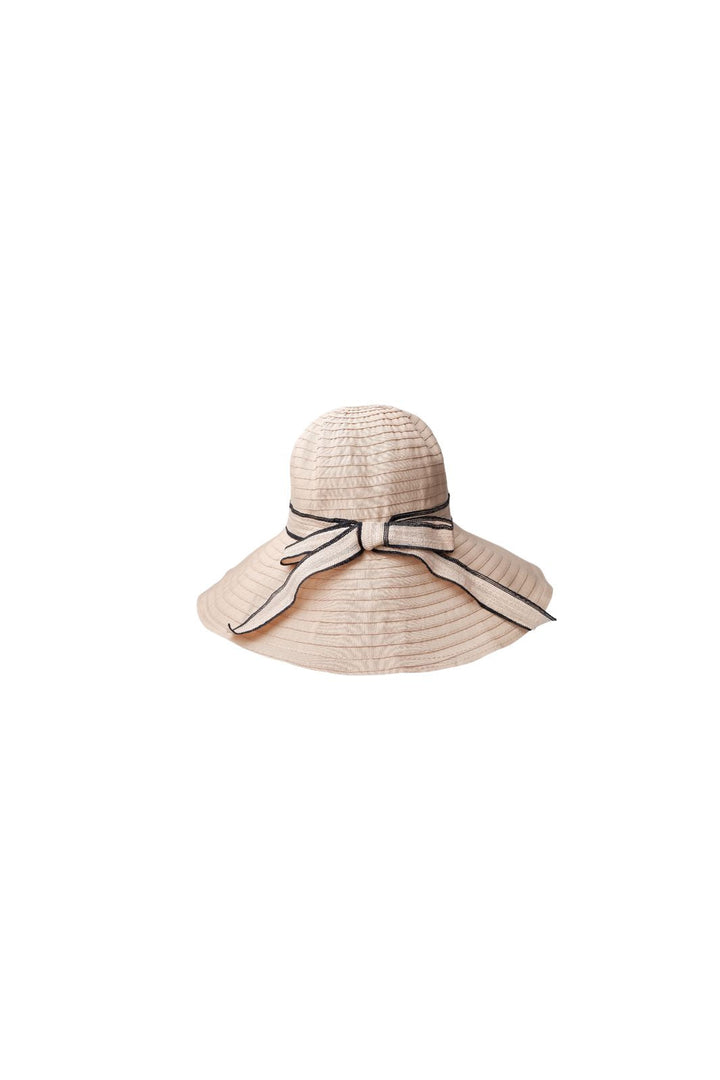 Black Colour - Bcportofino Ribbon Hat 8045 - Beige