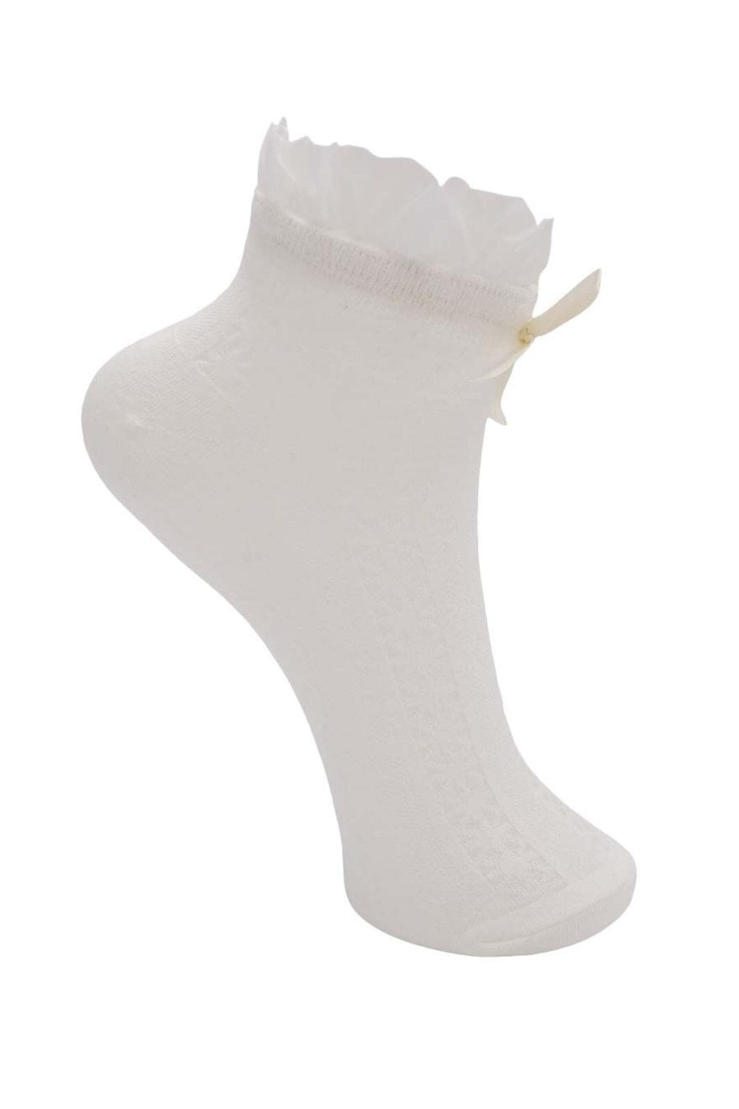 Black Colour - Bcprecious Anclet Sock 4354 - Off White