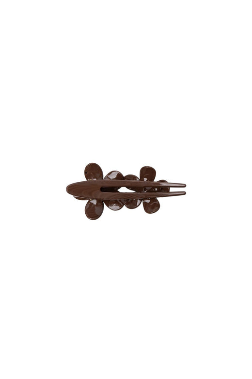 Black Colour - Bcrosella Flower Hair Clip 6074 - Coffee