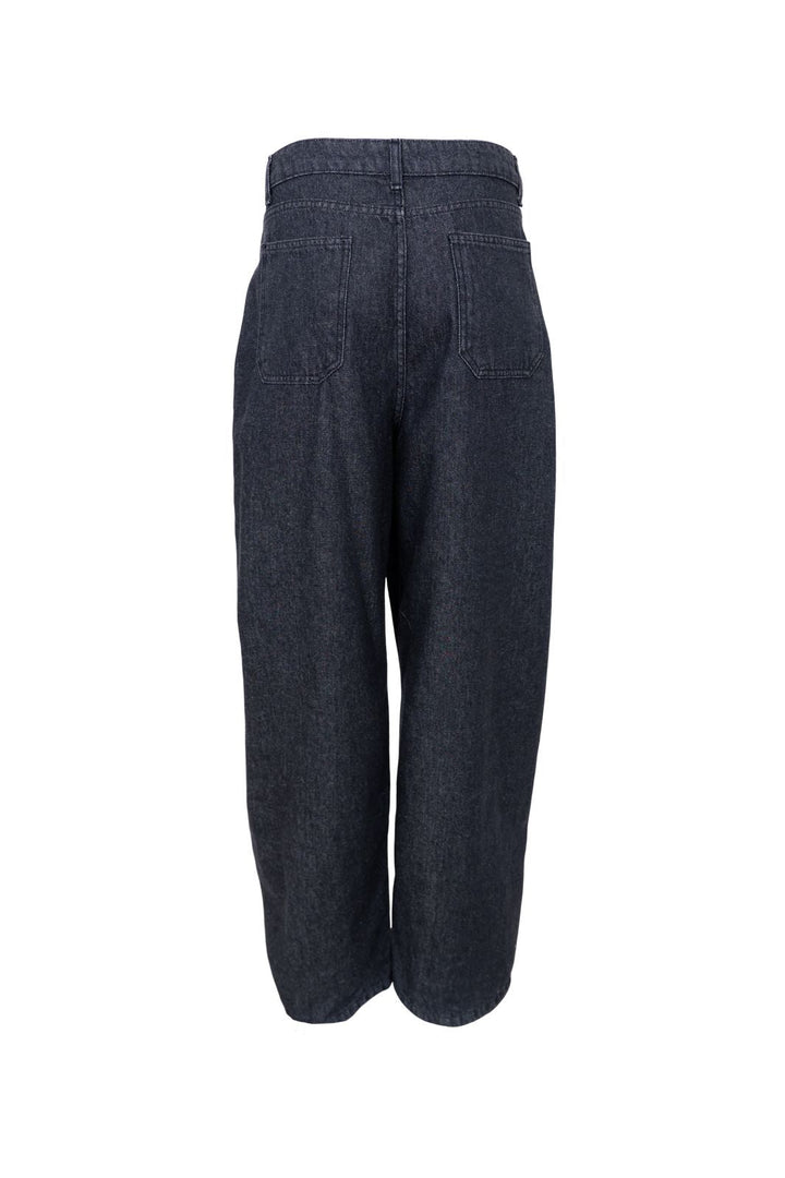 Black Colour - Bcsia Baggy Barrel Pant 41247 - Black Denim