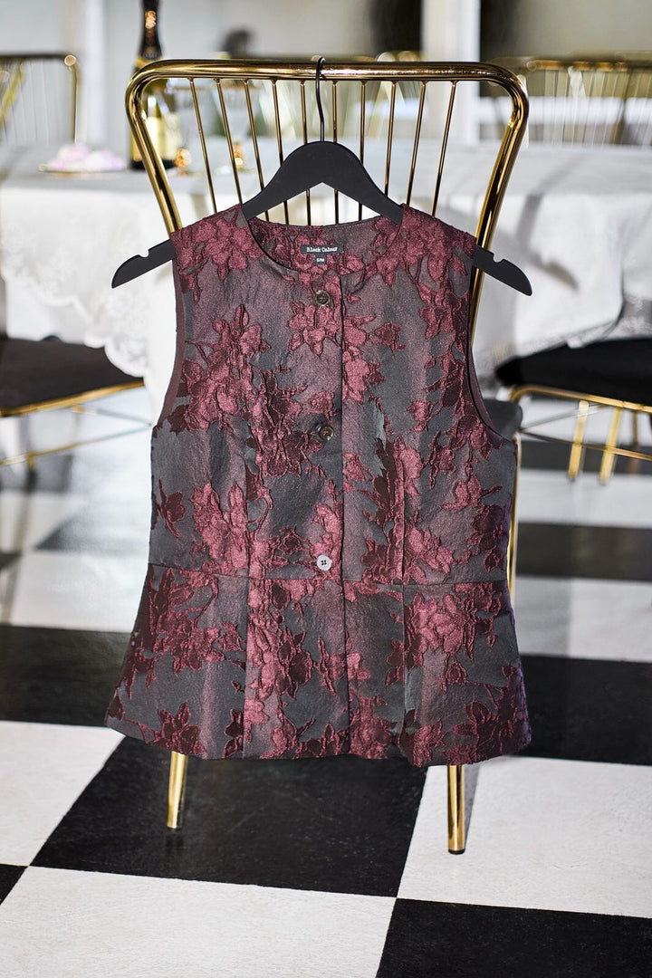 Black Colour - Bcvienna Vest 41266 - Wine
