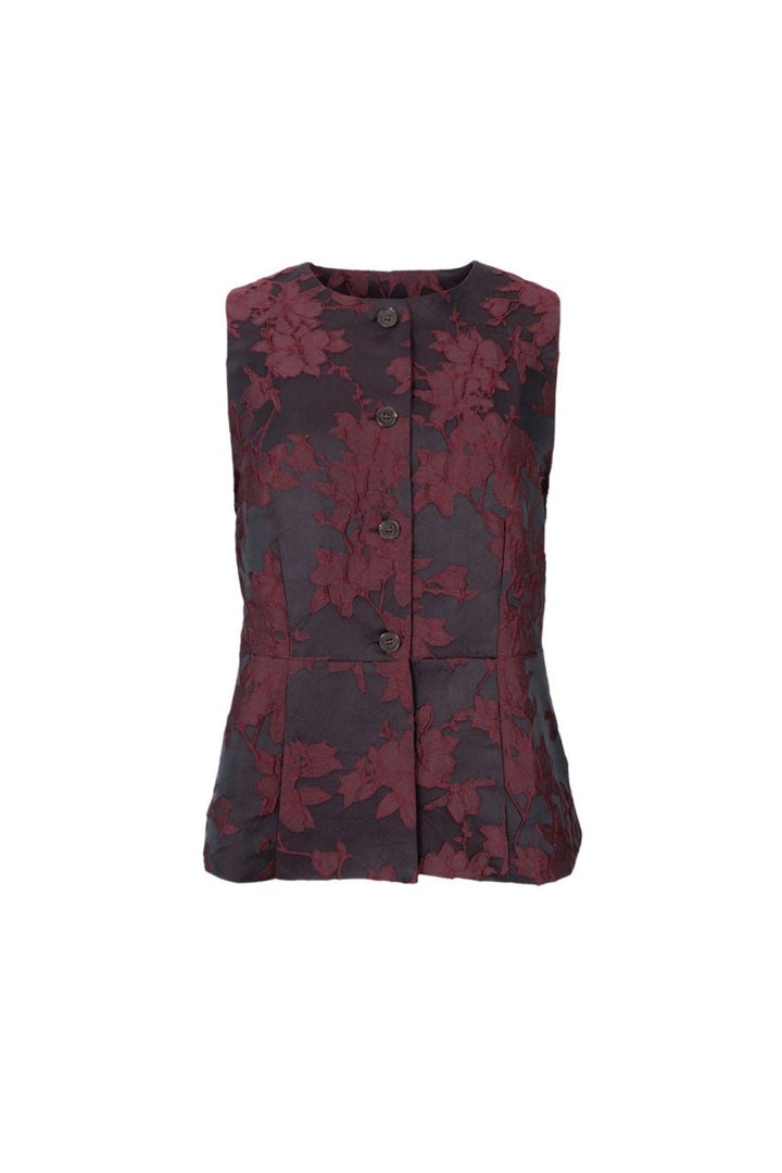 Black Colour - Bcvienna Vest 41266 - Wine