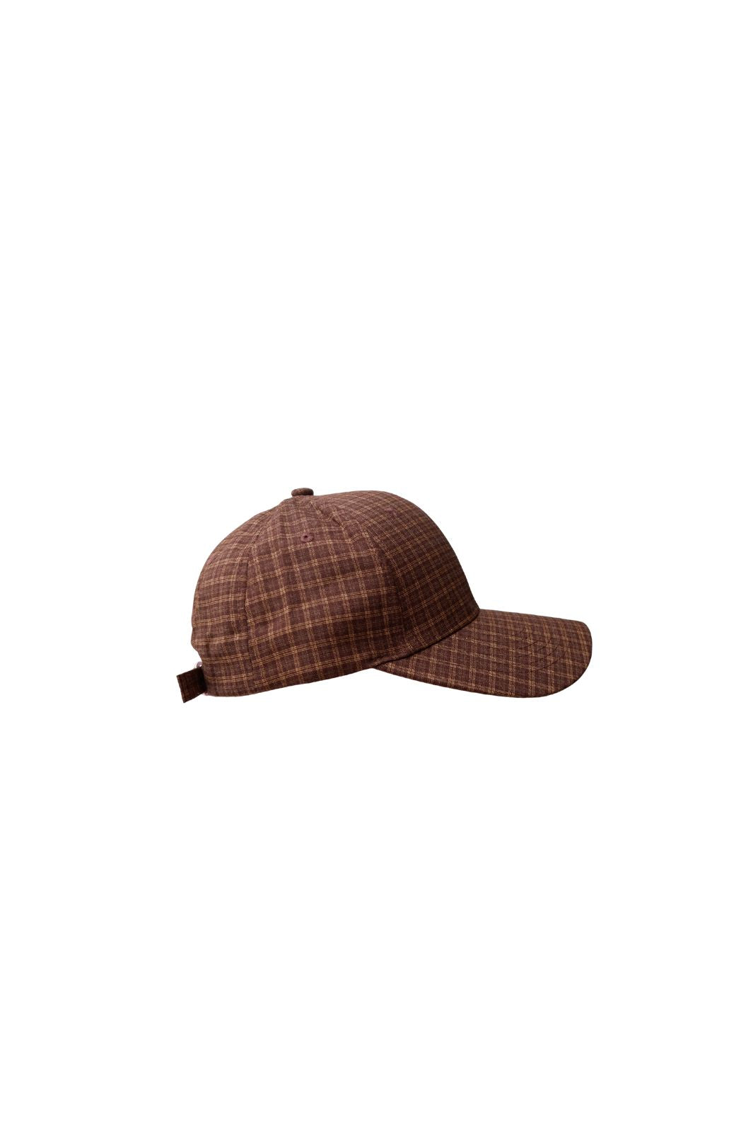 Black Colour - Bczigga Checked Cap 8058 - Coffee