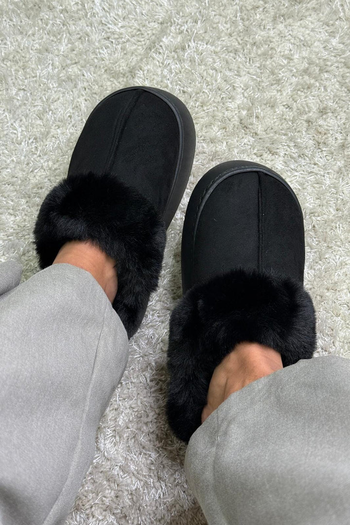 Bloom - Aida Slipper - Black Hjemmesko & sutsko 