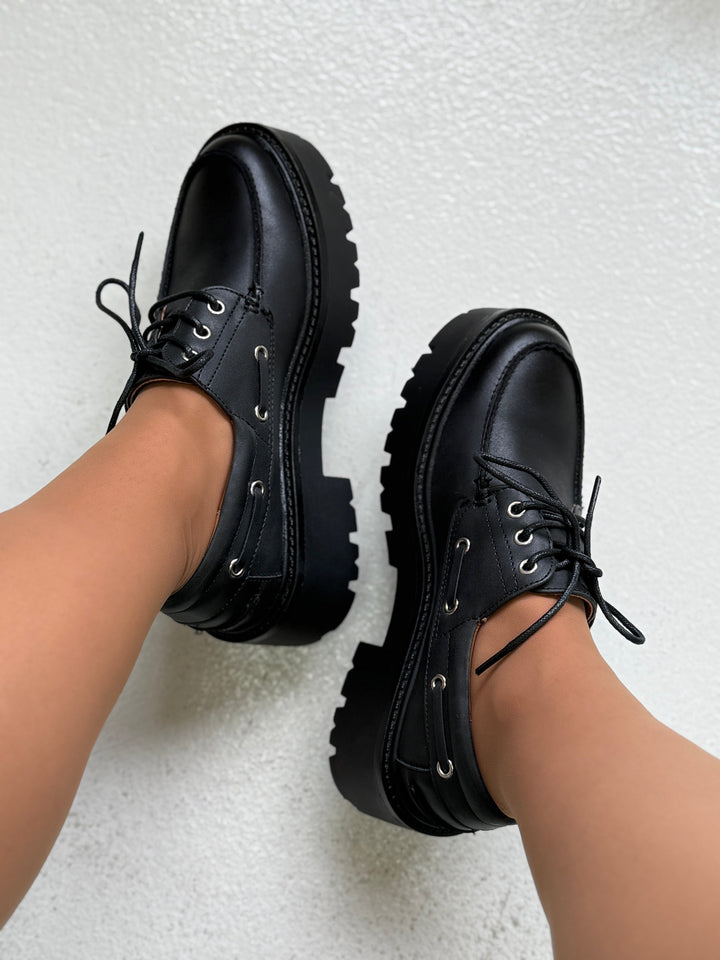 Bloom - Dahliana Loafers - Black Loafers 