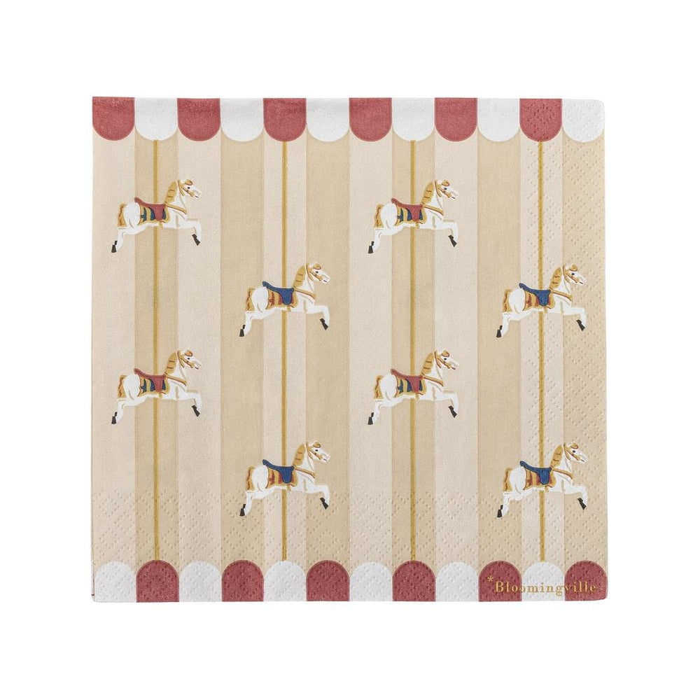 Bloomingville - Merry-go-round Serviet, Natur, FSC® Mix, Papir 82062899 - Nature