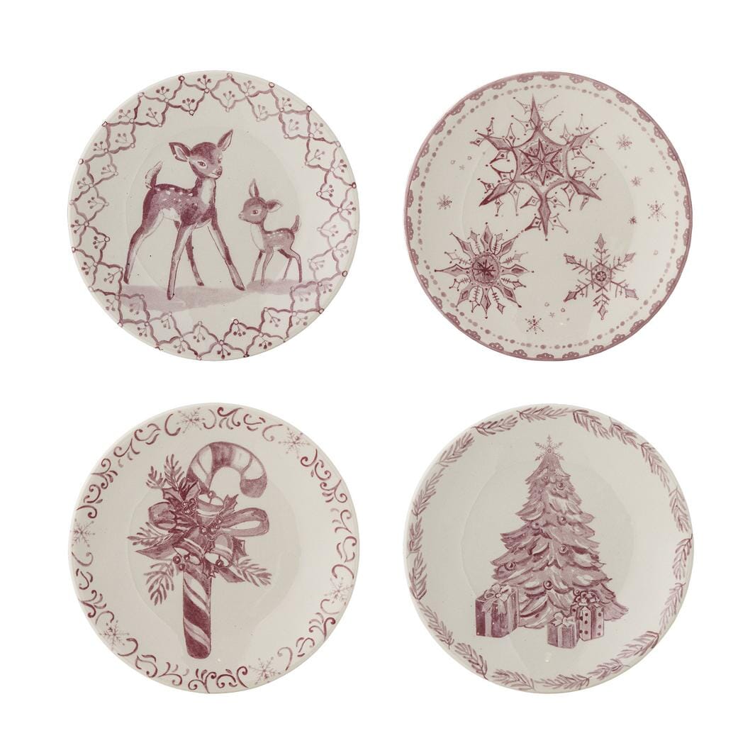 Bloomingville - Wonderland Tallerken, Rosa, Stentøj 82072932 - Rose