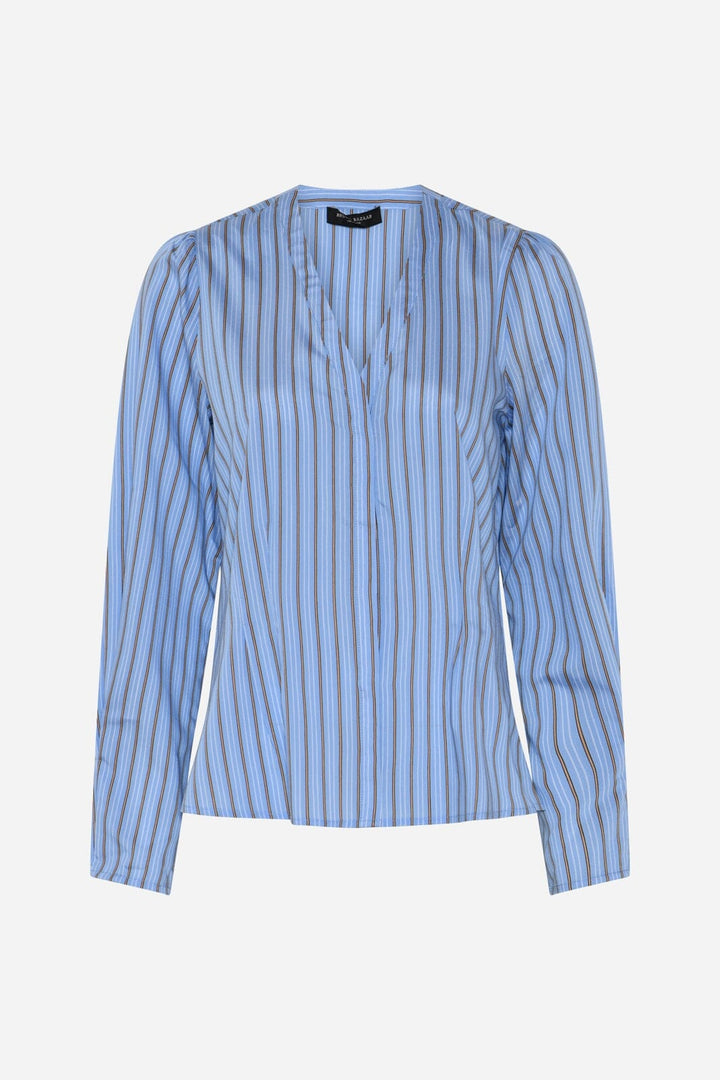 Bruuns Bazaar - Arengabbzea Shirt BBW4879 - Sky Blue Stripe