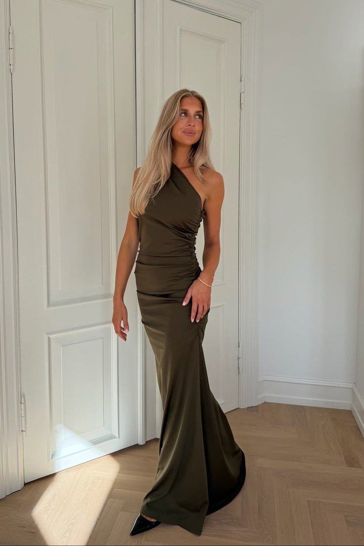 Byic - Andreaic Maxi Dress A23768 - Army Green Kjoler 