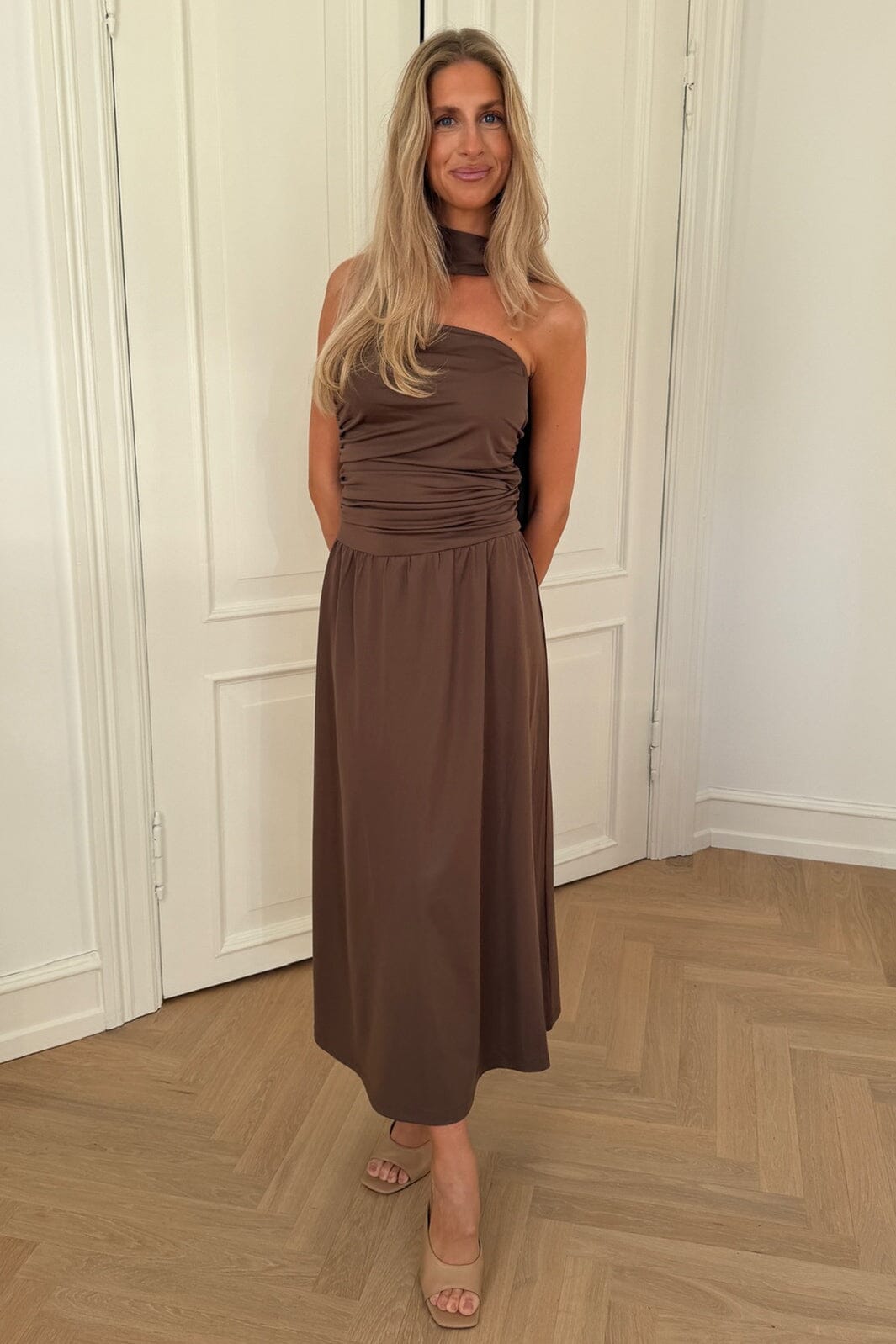 BYIC - Astridic Long Dress A25125 - Dark Brown