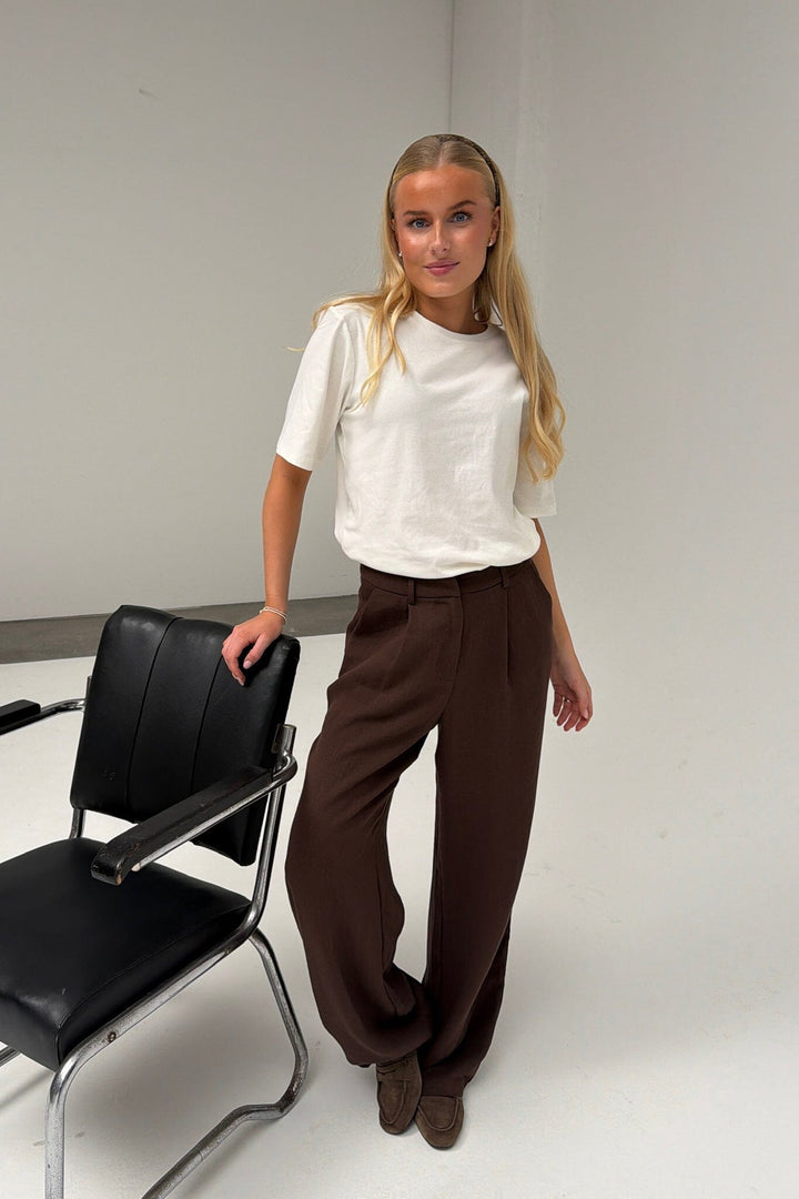 BYIC - Celinaic Pants A2351 - Dark Brown Texture Bukser 