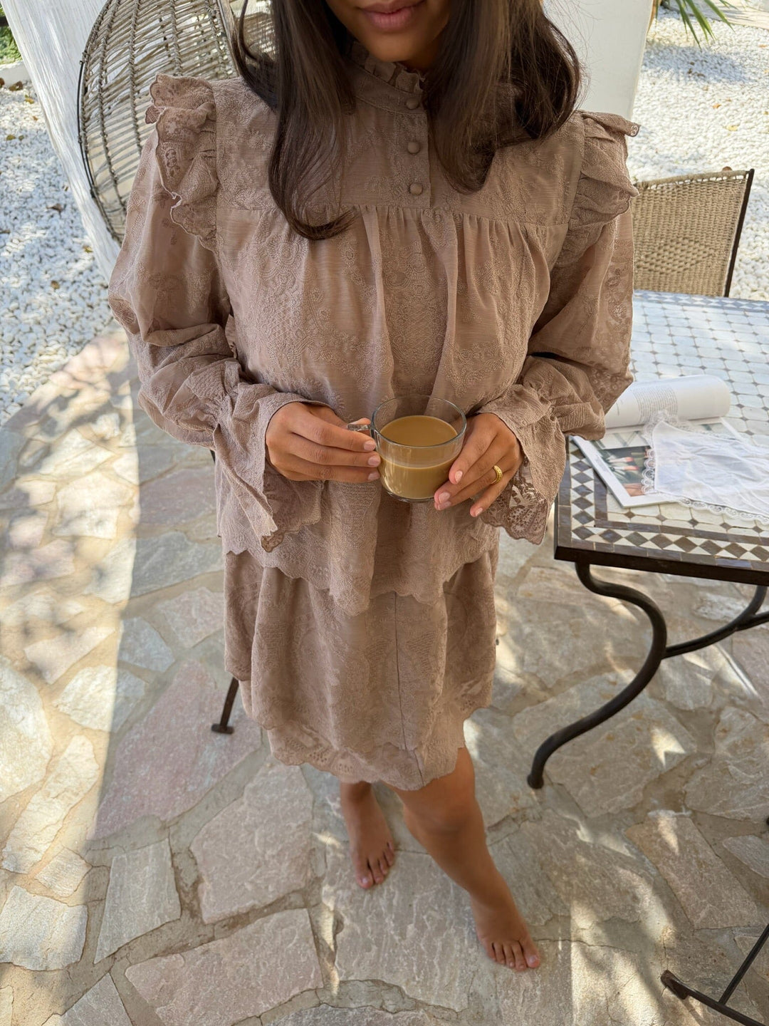 BYIC - Ellinoraic Shirt 2623 - Vintage Light Brown Skjorter 