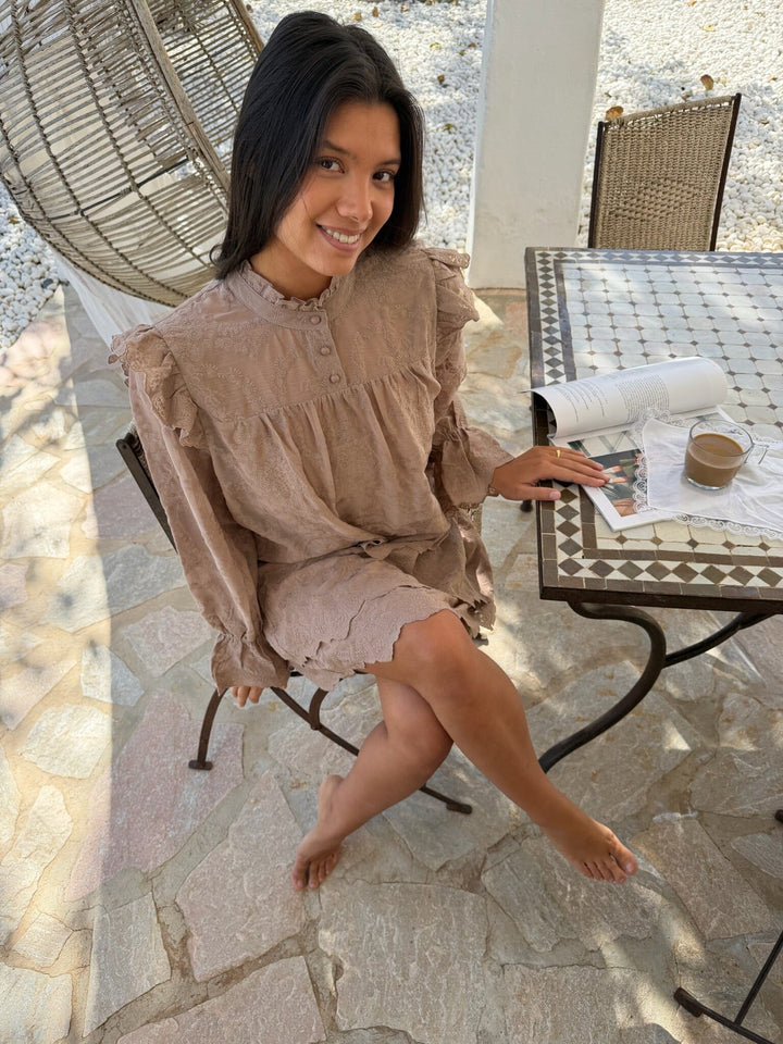 BYIC - Ellinoraic Shirt 2623 - Vintage Light Brown Skjorter 