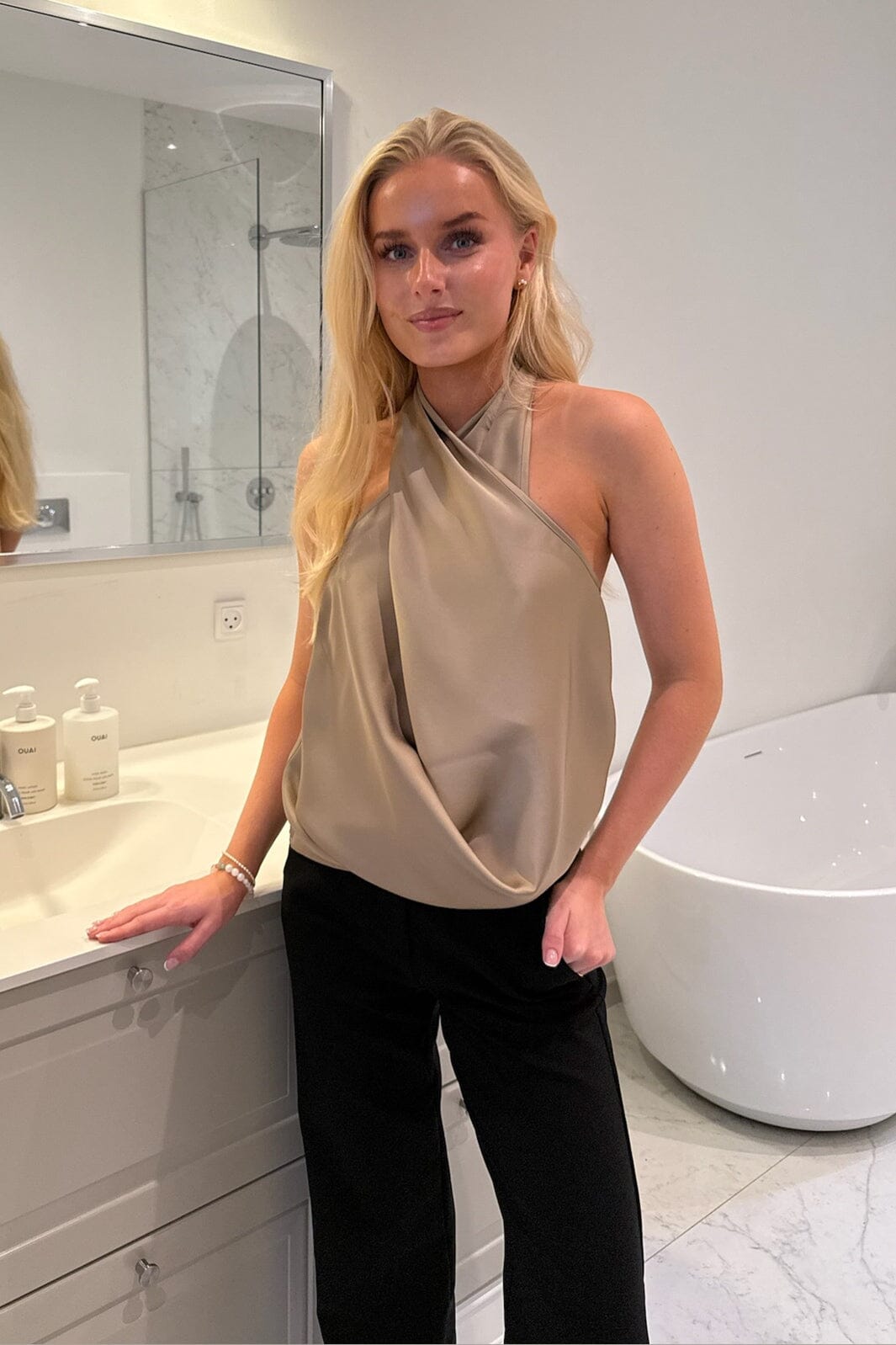 BYIC - Hollyic Wrap Top A2553 - Champagne