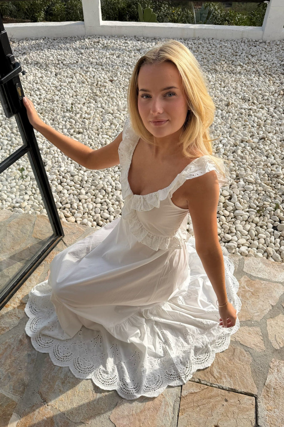 BYIC - Melbaic Dress A25172 - White Embroidery Kjoler 