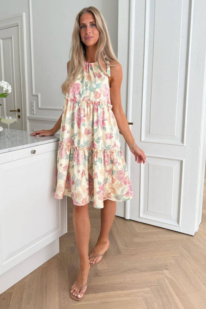 Forudbestilling - BYIC x Molly&My - Abbiic Dress A23893 - Pastel Garden Kjoler 
