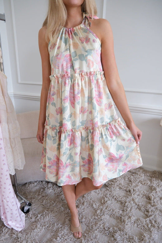 BYIC x Molly&My - Abbiic Dress A23893 - Pastel Garden Kjoler 