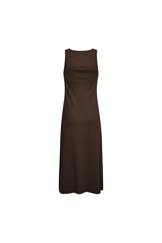 Co´Couture - 46114 Grannycc Rib Emb Tank Dress 503891 - 00008 - Dark Brown