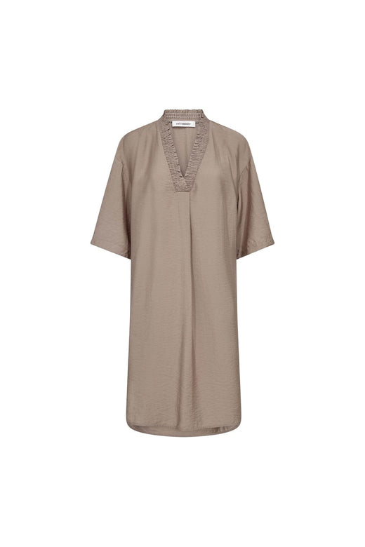 Co´Couture - Callumcc Pleat Tunic V-Dress 46084 - 2006 - Taupe