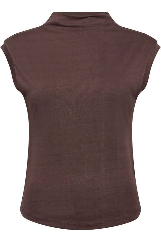 Co´Couture - Camillacc Tee 33164 - 83 - Mocca