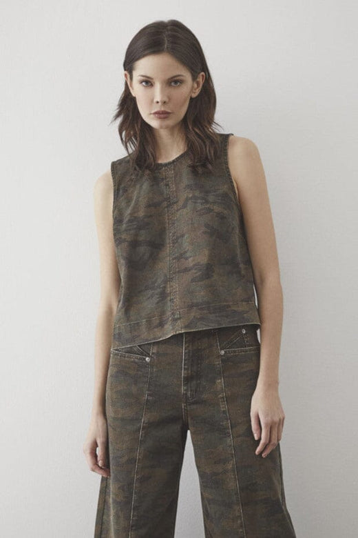 Co´Couture - Camoucc Denim Top 35908 - 77 - Camouflage T-shirts 