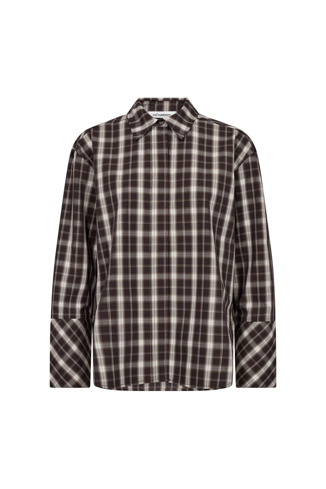Co´Couture - Cavocc Check Coco Back Shirt 506619 - 20003 - Dark Brown